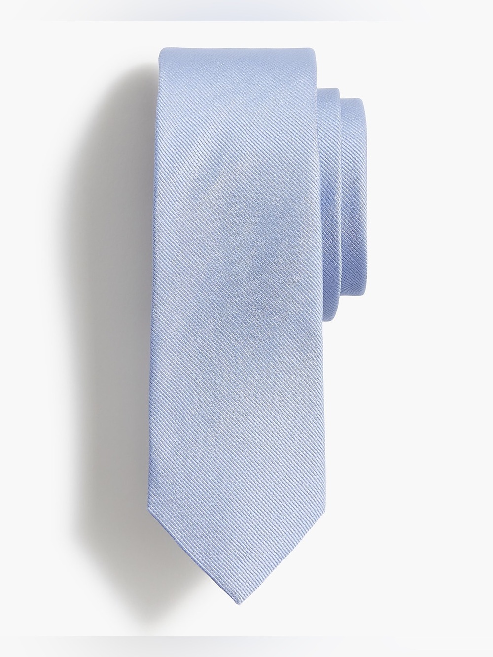 J. Crew Factory Solid Silk Tie Sky Blue formal business suiting powder blue